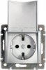 Legrand Модуль розетки 2К+З, с винтовыми зажимами, с откидной крышкой 770122