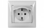Legrand Модуль розетки 2К+З, с винтовыми зажимами, с откидной крышкой 774220