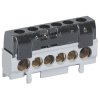 Legrand Клеммная колодка IP 2X - фаза - 1 x 6-25 мм - 5 x 1,5-16 мм - длина 62 мм 004816