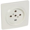Legrand Розетка встраиваемая 2К+Н+З - 20 А - с защитными шторками - 95x95 мм - на винтах 055457