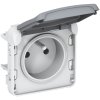 Legrand Розетка 2К+З - с защитой - безвинтовые зажимы Программа Plexo 069551