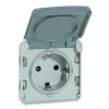 Legrand Розетка 2К+З - безвинт. зажимы - немецкий стандарт - Программа Plexo 069570