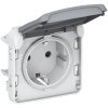 Legrand Розетка 2К+З - с винтовыми зажимами - немецкий стандарт - Программа Plexo 069571