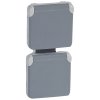 Legrand Розетка 2х2К+З - вертикальная - немецкий стандарт - Программа Plexo 069577
