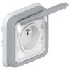 Legrand Розетка 2К+3 - французский стандарт - с защитой - с безвинтовыми зажимами 069831