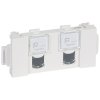 Legrand Розетка 2хRJ 45 - Программа Mosaic - категория 5е - UTP с механизмом быстрого подключения 076541