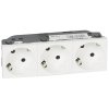 Legrand Розетка 3 x 2К+3 под углом 45° - Программа Mosaic 077253