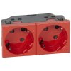 Legrand Розетка 2 x 2К+3 под углом 45° - Программа Mosaic 077281