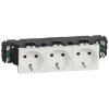 Legrand Розетка 3 х 2К+3 - Программа Mosaic - для установки в кабель-канале 077403