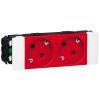 Legrand Розетка 2 x 2К+3 - Программа Mosaic - для установки в кабель-канале 077422