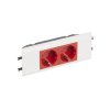Legrand Розетка 2 х 2К+3 - Программа Mosaic - для установки в кабель-канале 077452