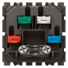 Legrand Кабельный вывод - Программа Mosaic - с кабельным зажимом 2 модуля 077551