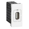 Legrand Mosaic USB розетка для зарядки одинарная 077591
