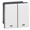 Legrand Mosaic SCS Кнопка 2 цепи 2 модуля 078472