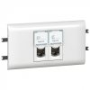 Legrand Розетка 2 x RJ 45 - Программа Mosaic - с рамкой и суппортом для DLP 078663
