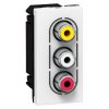 Legrand Аудио и видео розетка - Программа Mosaic - разъём 3 RCA 078754