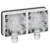 Legrand Монтажная коробка - Программа Plexo сборные механизмы 2 поста 090493