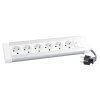 Legrand Настольный блок - 6x2К+3 + 1 выключатель с подсветкой - со шнуром 653561