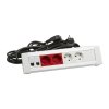 Legrand Настольный блок - 2Х2К+3 + 2Х2К+3 + 2xRJ45 Cat. 6 FTP + 2 заглушки - со шнуром 653563