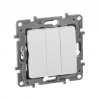Legrand Выключатель трехклавишный - Etika Plus - 10 A - 250 В 672213