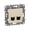 Legrand Двойная розетка RJ 45 - категория 6 - Etika 672354