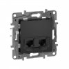 Legrand Двойная розетка RJ 45 - категория 5е - Etika 672655