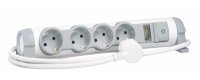 Legrand Многорозеточный блок Комфорт и безопасность 4 x 2К+З - с кабелем длиной 3 м 694643