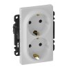 Legrand Valena LIFE Силовая розетка двойная 2х2К+З 16А 250В с лицевой панелью 753127