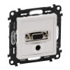 Legrand Valena LIFE Розетка для аудио/видео устройств с разьемами HD15/гнездо Jack 3,5мм 753170