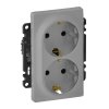 Legrand Valena LIFE Силовая розетка двойная 2х2К+З 16А 250В с лицевой панелью 753626