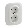 Legrand Valena ALLURE Силовая розетка двойная 2х2К+З 16А 250В с лицевой панелью 753726
