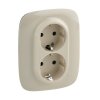 Legrand Valena ALLURE Силовая розетка двойная 2х2К+З 16А 250В 753826
