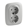 Legrand Valena ALLURE Силовая розетка двойная 2х2К+З 16А 250В с лицевой панелью 753926