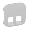 Legrand Valena ALLURE Лицевая панель для двойных телефонных/информационных розеток 755425
