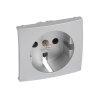 Legrand Лицевая панель - для розетки 2К+З с защитными шторками - немецкий стандарт - Valena 770257