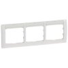 Legrand Рамка - Galea Life - 3 поста - горизонтальный монтаж - с держателем этикеток 771015