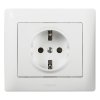 Legrand Розетка - Galea Life - немецкий стандарт - 2К+3 - с защитными шторками 771063
