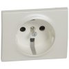 Legrand Лицевая панель - Galea Life - для розетки 2К+З - с защитными шторками 771521