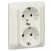 Legrand Двойная розетка - Galea Life - 2х2К+3 - винтовые клеммы 771531