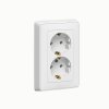 Legrand Розетка Cariva 2х2К+3 немецкий стандарт 16 А-250В 773627