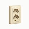 Legrand Розетка Cariva 2х2К+3 немецкий стандарт 16 А-250В 773727
