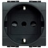 Legrand Розетка 2П + заземление 10А/16А с защитными шторками 2 модуля L4140