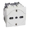 Legrand LIVINGLIGHT Розетка 2К+З 16А 250В, немецкого/итальянского стандартов N4140/16F