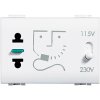 Legrand Розетка для бритв с изолирующим трансформатором, питание 230В 50/60Гц N4177