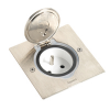 Legrand Встраиваемый блок IP44, квадратный корпус, нерж. сталь 089700