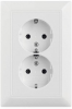 Legrand Cariva DIY Розетка 2 x 2К+З, немецкий стандарт 695948