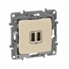 Legrand Зарядное устройство 2хUSB-разьемами 240В/5В 2400мА 672394