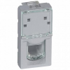 Legrand Розетка телефонная RJ 11 Mosaic 4 контакта 1 модуль 079231