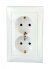 Legrand Valena Classic DIY Розетка 2 x 2К+З, 10/16А 230/250В 694272