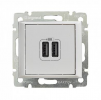 Legrand Valena Classic DIY Розетка 2 x USB, 1,5 А, для зарядки устройств 694370